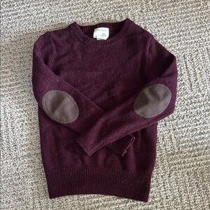 Crewcuts Burgundy Sweater with Elbow Patches